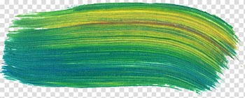 Green and yellow brush stroke painting, Paintbrush, paint transparent background PNG clipart