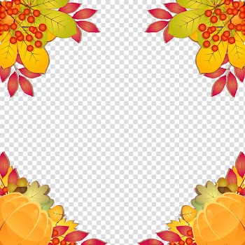 Green and yellow leaf template, Autumn leaf color , Fall Frame Border transparent background PNG clipart