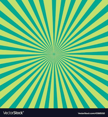 green and yellow sunburst