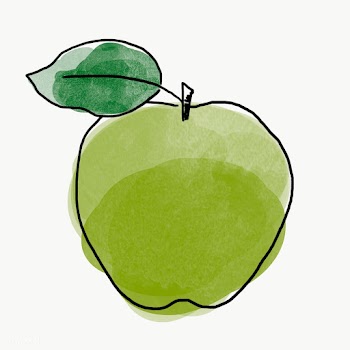 Green apple illustration halftone style | Free  transparent png - 2337156