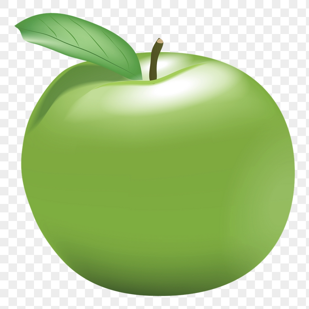 Green apple png sticker, fruit | Free PNG - rawpixel