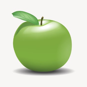 Green apple sticker, fruit illustration | Free Vector - rawpixel