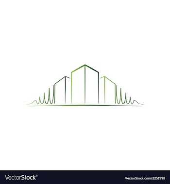  					Green architect logo vector image														