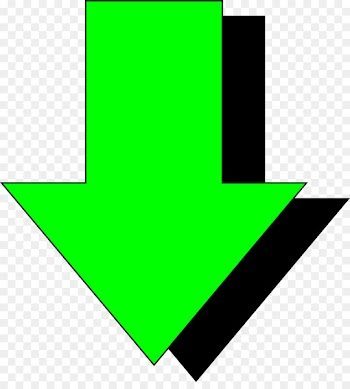 Green Arrow Clip art - down arrow 
