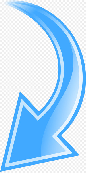 Green Arrow Curve Clip art - down arrow 