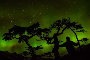 Green Aurora Light