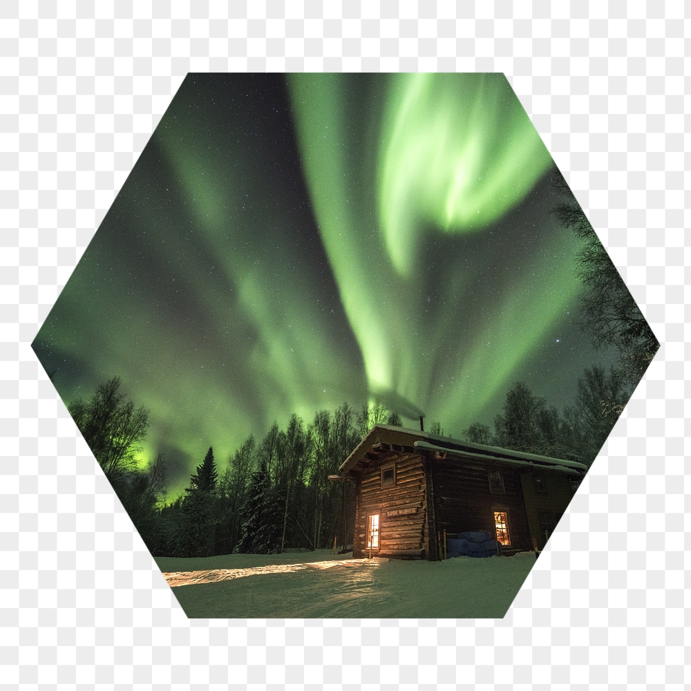 Green aurora png lights badge | Free PNG - rawpixel