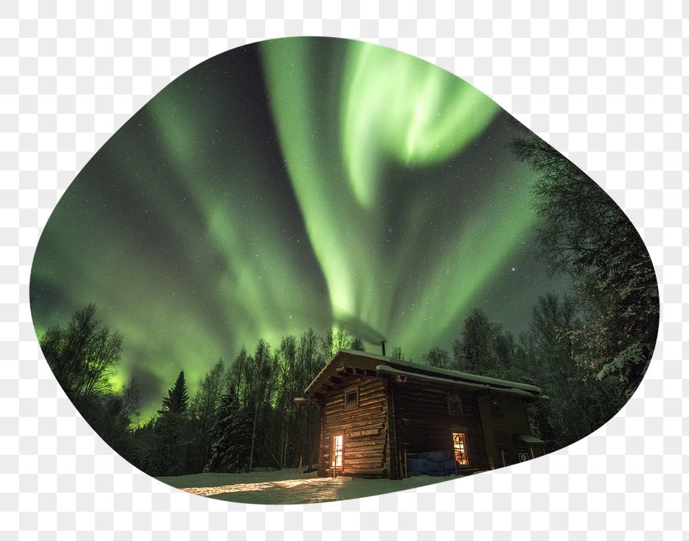 Green aurora png lights badge | Free PNG - rawpixel