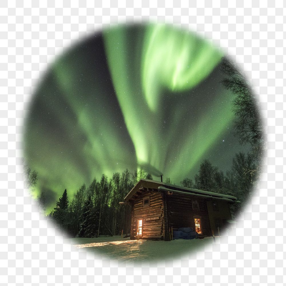 Green aurora png lights badge | Free PNG - rawpixel