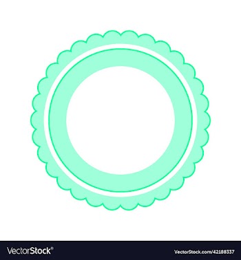 green badge isolated on white background
