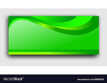 green banner background