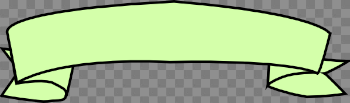 Green Banner Transparent Background PNG
