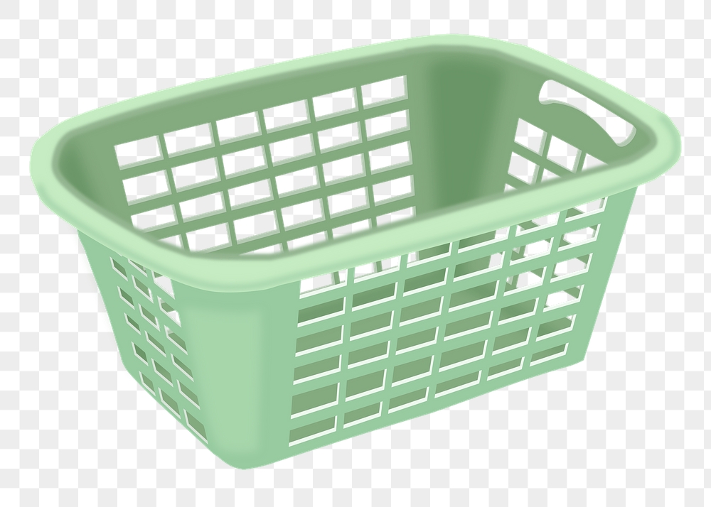 Green basket png sticker object | Free PNG - rawpixel