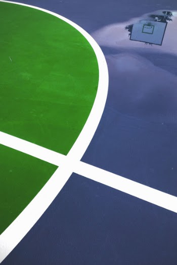 Green Basketball Court