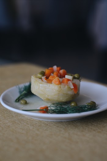 Green Beans and Carrots in Plate