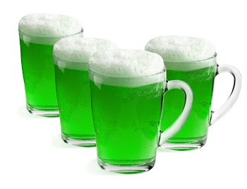   Green beer for St Patrick's Day