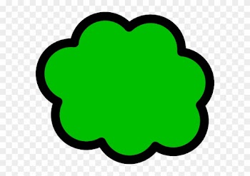 Green Blob - Gas Cloud Clipart