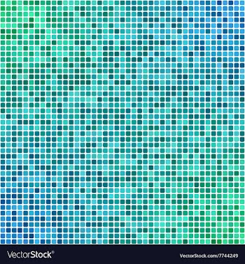 Green blue pixel mosaic background vector image
