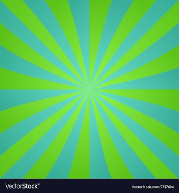 Green blue retro ray design background vector image