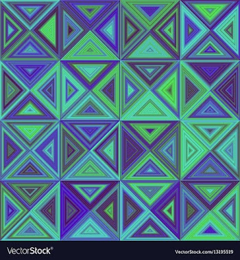 Green blue triangle mosaic background design vector image