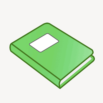 Green book collage element illustration | Free Vector - rawpixel