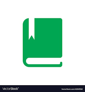green book or diary solid icon