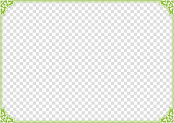 Green border line decor, Green Area Pattern, Green Frame transparent background PNG clipart