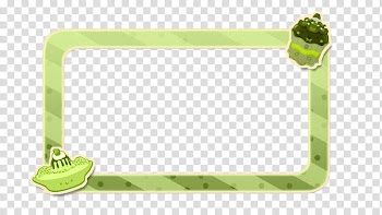 Green border line transparent background PNG clipart