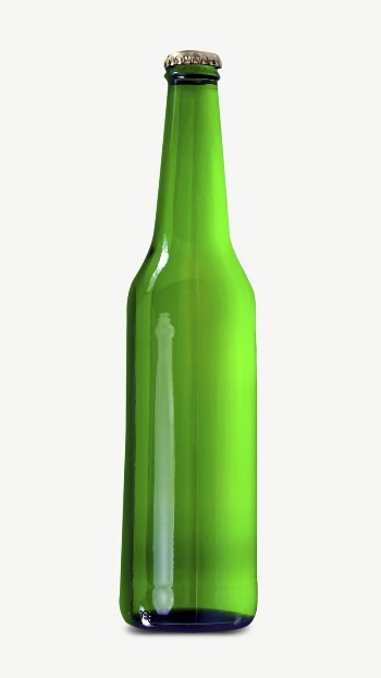 Green bottle collage element psd | Free PSD - rawpixel