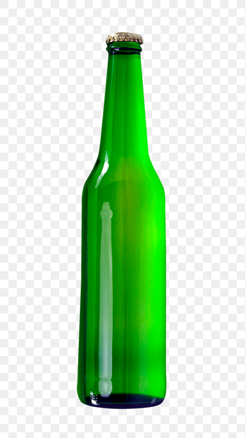 Green bottle png sticker, transparent | Free PNG - rawpixel