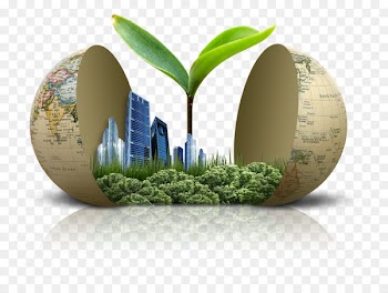 Green building Environmentally friendly Material - Egg in the world. 