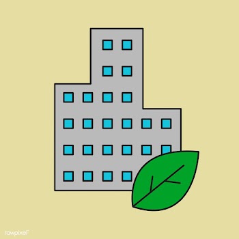 Green building icon | Free stock vector - 1206843