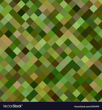 Green camouflage color square background vector image