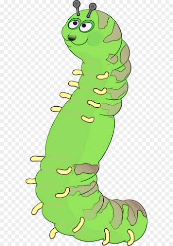 green cartoon clip art caterpillar crocodile