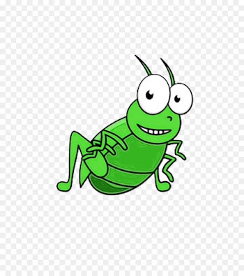 green cartoon grasshopper insect clip art