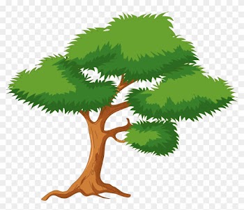 Green Cartoon Tree Png Clip Art - Cartoon Tree Png
