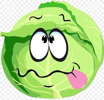 green cartoon vegetable bell pepper cabbage