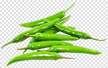 Green chili , Chili pepper Chili con carne Vegetarian cuisine Vegetable Capsicum, Fresh Chili transparent background PNG clipart