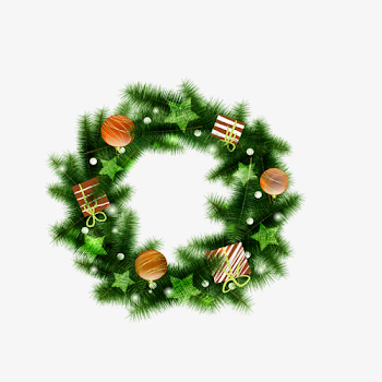 Green Christmas Tree Circle, Tree Clipart, Circle Clipart, Green ...