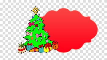 Green christmas tree illustration transparent background PNG clipart