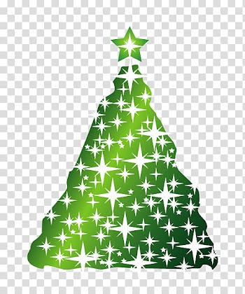 Green Christmas tree illustration transparent background PNG clipart