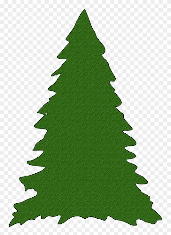 Green Christmas Tree Silhouette Clipart - Green Christmas Tree Silhouette Clipart