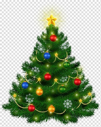 Green Christmas tree with baubles , Christmas tree , Beautiful Christmas Tree transparent background PNG clipart
