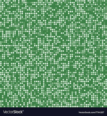 Green circle pixel mosaic background vector image