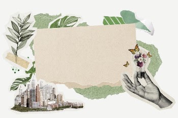 Green city frame background, environment | Free PSD - rawpixel