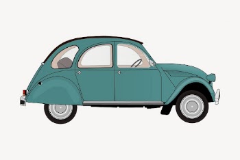 Green classic car clipart, transportation | Free PSD - rawpixel
