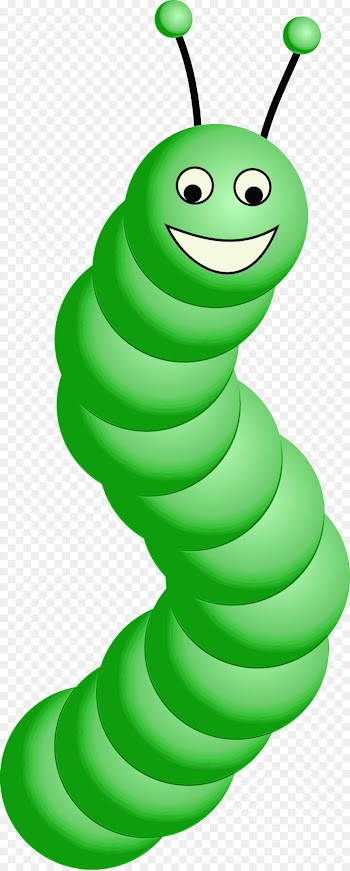 green clip art cartoon caterpillar finger