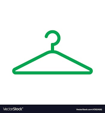green clothes hanger