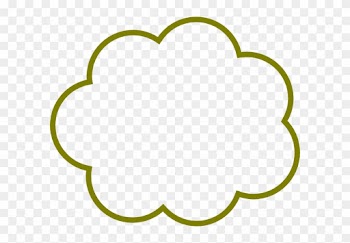 Green Cloud Clip Art - Thought Cloud
