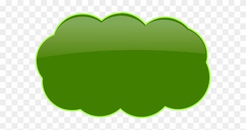 Green Cloud Cliparts - Green Cloud Clipart